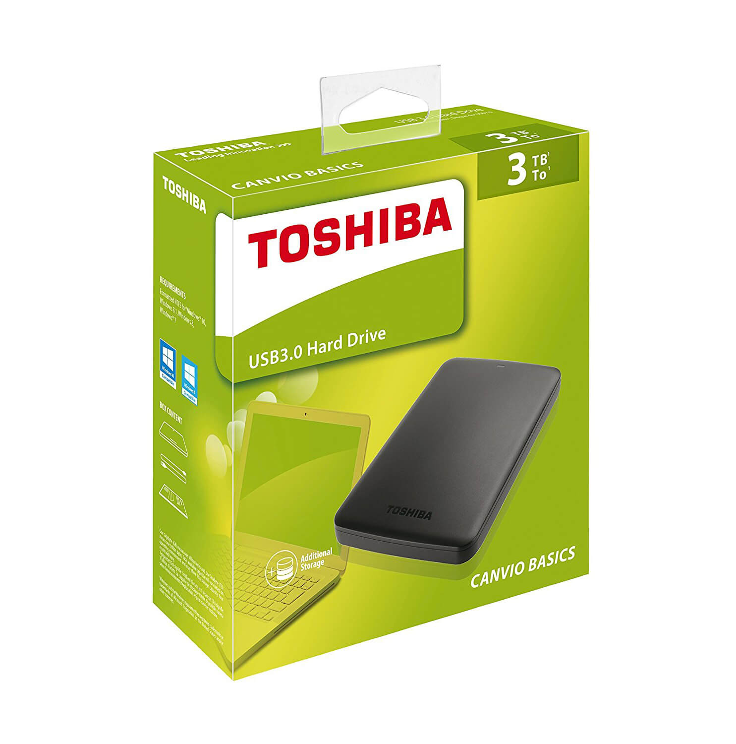 Disque Dur Externe 3To USB Toshiba Canvio basics